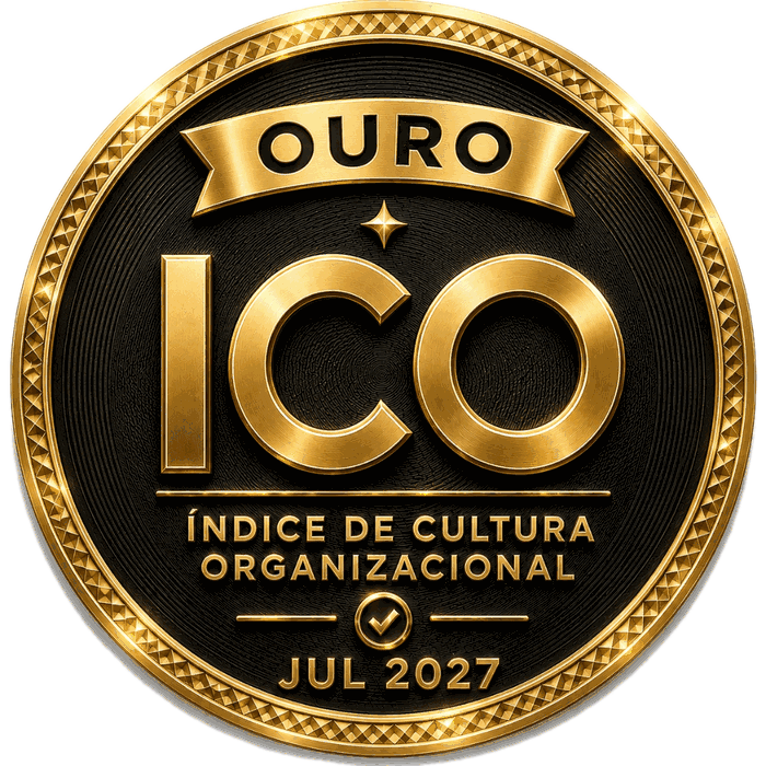 Selo ICO Ouro, certificação do Instituto GT Social em Cultura Organizacional